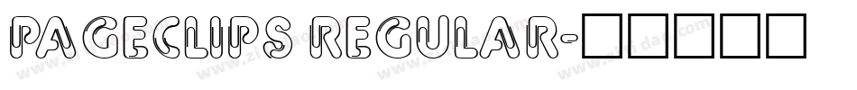 PageClips Regular字体转换